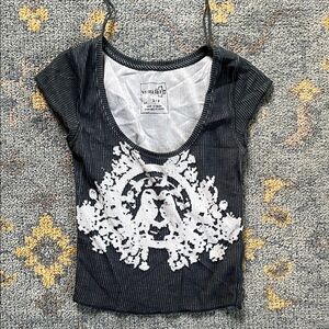 Urban Outfitters Charcoal and White Camisole